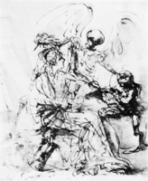 Disegno preparatorio Humana Fragilitas, Der Bildenden Kunst Museum, Lipsia