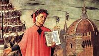 Domenico di Michelino, Dante (particolare dell'affresco), Firenze, Cattedrale Santa Maria del Fiore