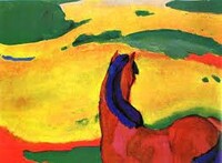 Franz Marc, Paesaggio con un cavallo