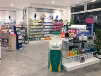 gondola lineare a esposizione bifacciale - arredamento farmacia e parafarmacia