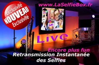 La selfie Boxe Live retransmission sur écran géant