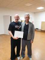 Michael Derpsch mit Meister Dietmar Stubenbaum