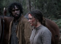 Aisling Franciosi and Baykali Ganambarr in The Nightingale. IFC Films