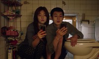 So-dam Park & Woo-sik Choi in Parasite. Neon