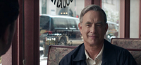Tom Hanks in a Beautiful Day in the Neighborhood. Sony