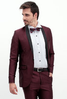 Terno Slim Fit Red Dahlia
