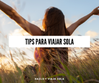 Tips para viajar sola