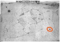 Hill Farm circled on Tithe Map