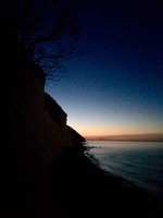 Solnedgang ved Møns Klint