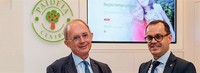 da sn.: Guido Giubergia Presidente della Fondazione Paideia con Fabrizio Serra Segretario Generale della Fondazione Paideia