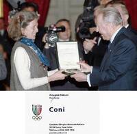 2006 - Tiziana Nasi premiata dal Presidente della Repubblica Carlo Azeglio Ciampi
