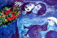 Chagall - Paesaggio blu