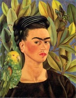 Autoritratto con Bonito - Frida Kahlo