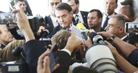 Presidente Bolsonaro em entrevista à imprensa. Foto: Antonio Cruz/Agência Brasil