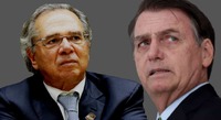 Ministro da Economia Paulo Guedes e presidente Bolsonaro atuam para desmontar escola pública. Foto/Reprodução.