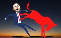 No dia 7 de setembro é preciso fazer Bolsonaro cair do cavalo. Imagem ilustrativa criada com aplicativo Canva.
