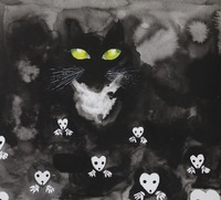 Ve tmě, 2017, 29,5x40,5 cm, tuš na papíře