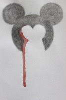 Z cyklu "Mickey svlečky", 2017, tužka na papíře