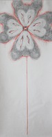 Z cyklu "Mickey svlečky", 2017, 44x113 cm, tužka a akvarel na plátně