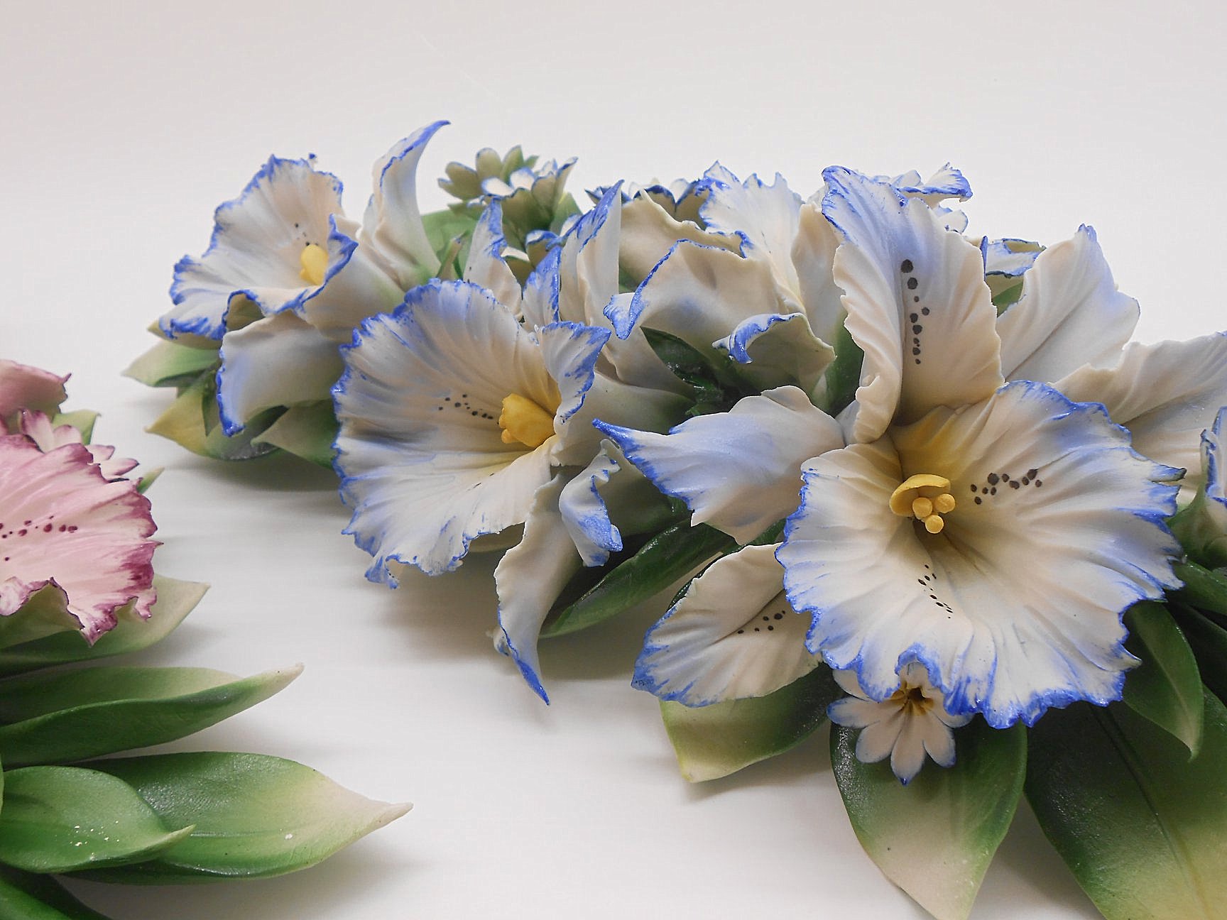 Piastrella in porcellana ceramica a forma di papiro per lapide funeraria 16 cm x 25 cm (6,29 x