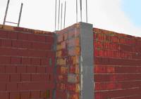 Costruzione massiccia in blocchi di laterizio