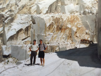 1995 Dirk in steengroeve Carrara Italie