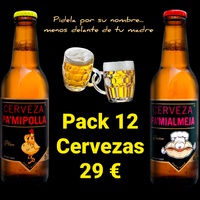 12 Cervezas con envío incluido 29 €