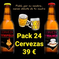 24 Cervezas con envío incluido 39 €
