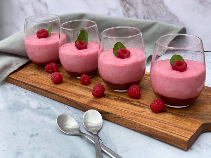 Frambozenmousse The Healthy Foodies
