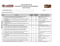 Check List de verificacion de Protocolos de Bioseguridad Covid 19