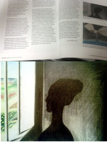 The bottom image, "Mprisond," was the work submitted for the exhibit. Above it, is the page this work was published in book