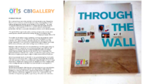 Flyer for the "Through the Wall", Prisoner Art Exhibit, and accompanied book.