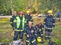 Inkeroisten palokuntakilpailut 2019 Hälytysosaston kilpailujoukkue.