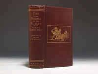 Prvé vydanie knihy Fire and sword in the Sudan zdroj:https://www.baumanrarebooks.com/rare-books/rudolf-c-slatin-f-r-wingate/fire-and-sword-in-the-sudan/84431.aspx