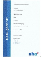 getuigschrift dierenverzorging