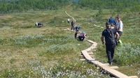 Spångning från Öjön ner mot Ripan