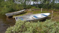 En betydligt torrare båtplats