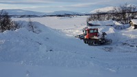 Förberedande arbete vid båtplatserna / Öjön