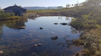Båtplatserna efter grävningen