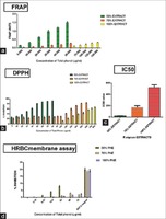 In vitro anticancer activity of ethanolic extracts of Piper nigrum against colorectal carcinoma cell lines. (a) Ferric reducing antioxidant power units for 50%, 70%, and 100% ethanolic extract of Piper nigrum using ferric reducing antioxidant power method. (b) Percentage inhibition for 50%, 70%, and 100% ethanolic extract of Piper nigrum using 2, 2-diphenyl-1-picrylhydrazyl method. (c) IC50 value (2, 2-diphenyl-1-picrylhydrazyl) of 50%, 70%, and 100% ethanolic extract of Piper nigrum. (d) Percentage inhibition of 50%, 70%, and 100% ethanolic extract of Piper nigrum using human red blood cell membrane stabilization assay Akila Prashant, et al. Int J Appl Basic Med Res. 2017 Jan-Mar;7(1):67-72.