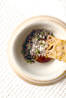 Oeuf cured yolk soja et truffe noire
