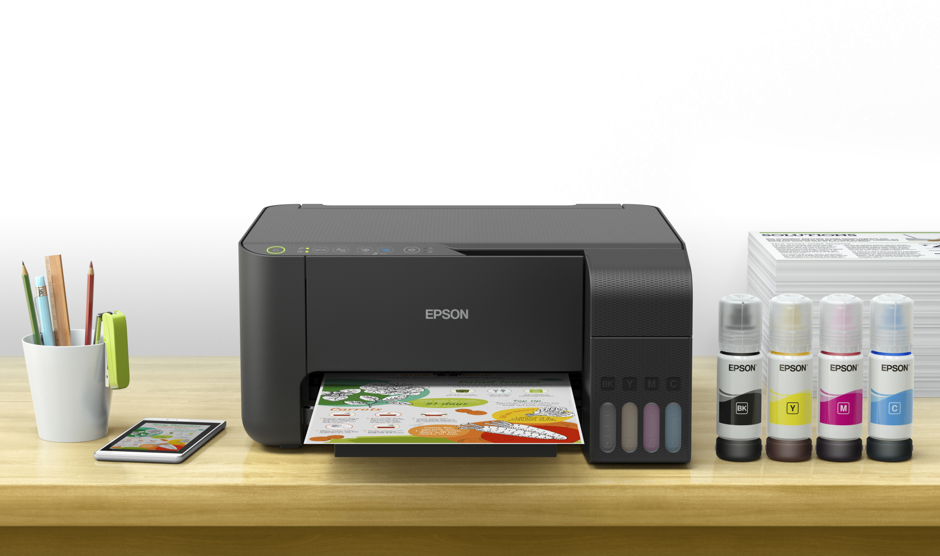 Impresora Epson de inyección de tinta multifunción Epson L3150 :: Promoshop  Printsystems