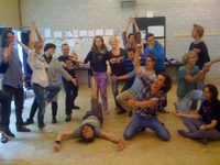New Knowmads students pose as Entrepreneurs of the Future