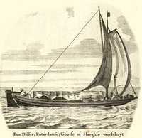 Veerschuit, Tekening: D.E. Lons 1642.