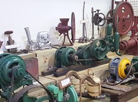 Motor exhibits in the machinery shed
