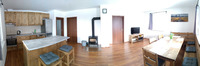 Panorama kuchyň, obývací část