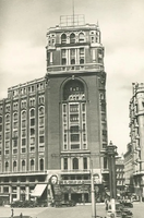 El edificio del Palacio de la Prensa en Madrid, 1945. Sede del Juzgado Especial de Prensa entre 1939 y 1943