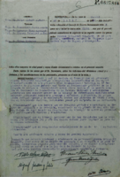 Fuente: Archivo histórico. Sentencia del Consejo de Guerra que condenó a muerte al poeta Miguel Hernández. El nombre y firma de Antonio Luis Baena Tocón no aparece en dicha sentencia