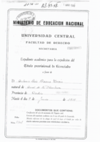 Fuente: Archivo familiar. Expediente académico de Antonio Luis Baena Tocón que demuestra la falsedad de los trabajos de Rios Carratalá, protegido de la Universidad de Alicante