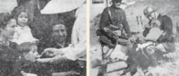 Fuente: Archivos históricos. Religiosas y gendarmes franceses alimentando a niños refugiados españoles en Marsella durante 1938